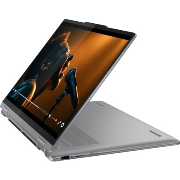 Lenovo Yoga 7 2 in 1 14 - AMD Ryzen 5 8640HS 6 Core Processor 8-GB 512-GB SSD AMD Radeon 760M Graphics 14" WUXGA 1200p IPS 300nits 60Hz Dolby Vision Touchscreen Convertible Display Backlit KB FP Reader W11 TPM 2.0 (Arctic Grey, NEW) - Image 5